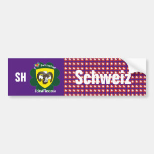 Schweiz Svizzera Suisse Schaffhausen Autoaufkleber Bildekal
