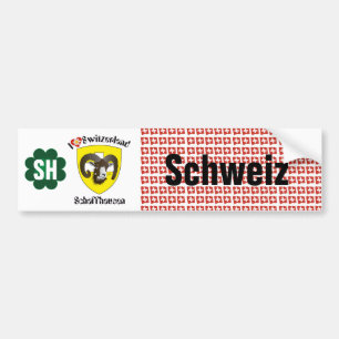 Schweiz Svizzera Suisse Schaffhausen Autoaufkleber Bildekal