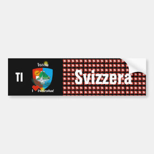 Schweiz Svizzera Suisse Tessin Autoaufkleber Bildekal
