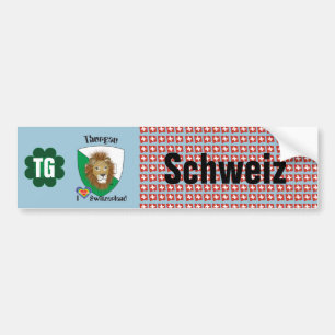 Schweiz Svizzera Suisse Thurgau Autoaufkleber Bildekal