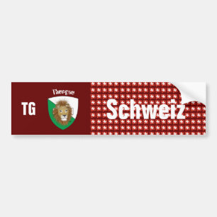 Schweiz Svizzera Suisse Thurgau Autoaufkleber Bildekal