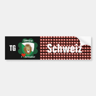 Schweiz Svizzera Suisse Thurgau Autoaufkleber Bildekal