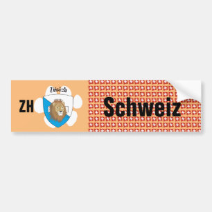 Schweiz Svizzera Suisse Zürich Autoaufkleber Bildekal