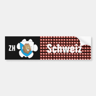 Schweiz Svizzera Suisse Zürich Autoaufkleber Bildekal