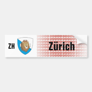 Schweiz Svizzera Suisse Zürich Autoaufkleber Bildekal