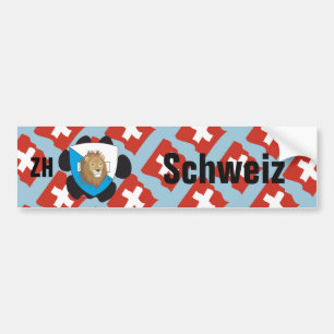 Schweiz Svizzera Suisse Zürich Autoaufkleber Bildekal