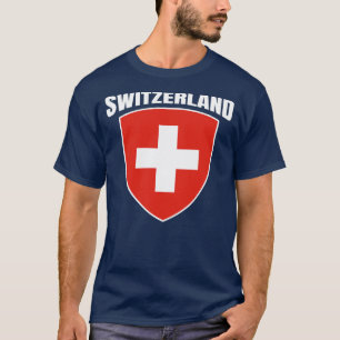 Schweiz Swiss Football Flagga Soccer Jersey T Shirt