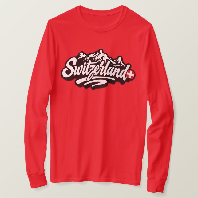 Schweiz T Shirt (Design framsida)