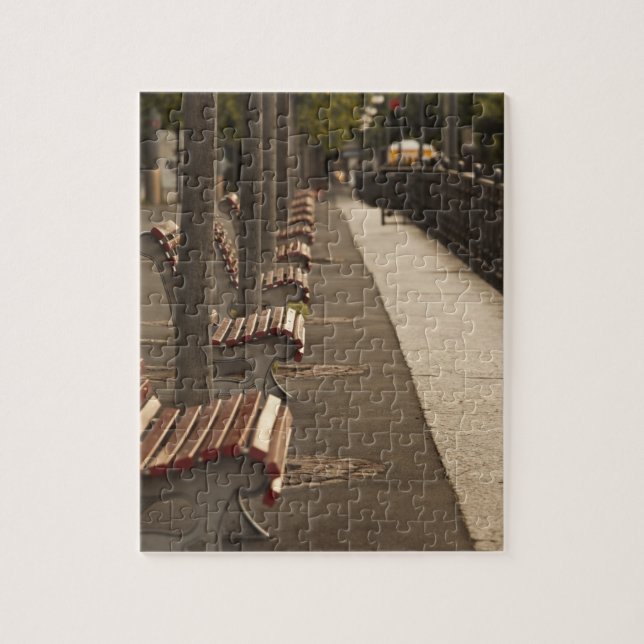 Schweiz, Ticino Canton, Lugano. Lakefrt Pussel (Vertikal)