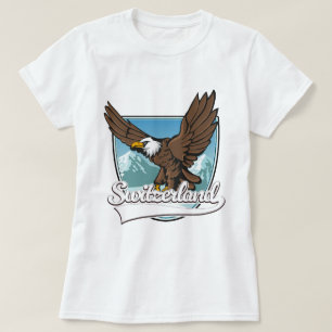 Schweiz Travel Logotyp T Shirt