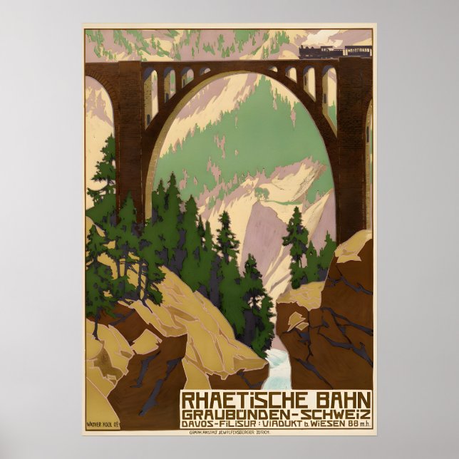 Schweiz Travel Poster (Framsidan)