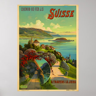 Schweiz Travel Poster