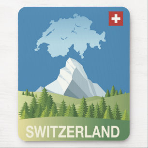 Schweiz Travel Poster Musmatta