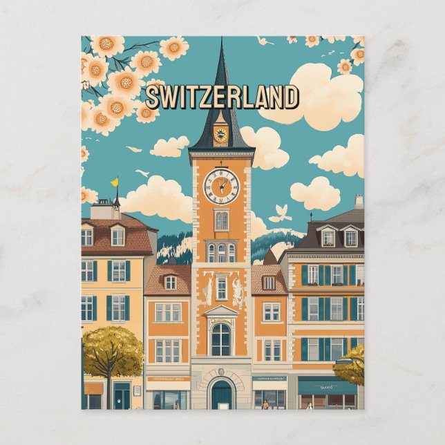 Schweiz Travel Vykort (Framsida)