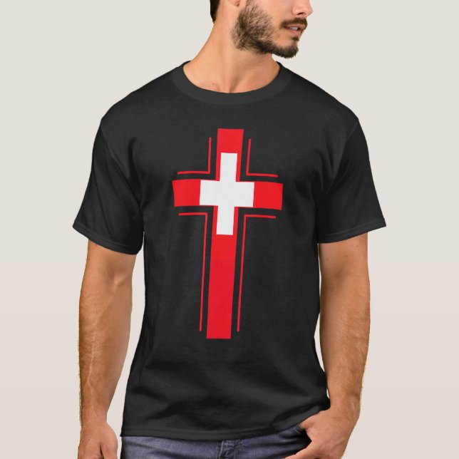 SCHWEIZ TROGEN KATOLIK T SHIRT (Framsida)