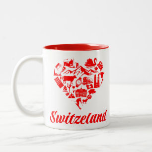 Schweiz Två-Tonad Mugg