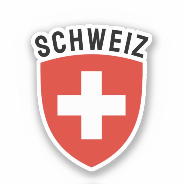 Schweiz (tyskspråkiga Schweiz) Klistermärken (Framsida)