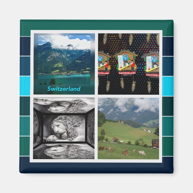 Schweiz under sommaren magnet (Framsidan)