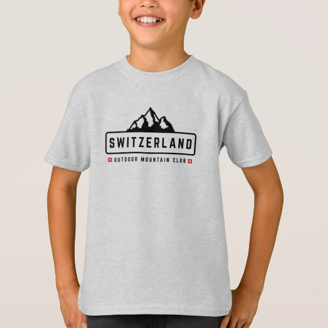 Schweiz utomhus T-Shirt (Framsida)