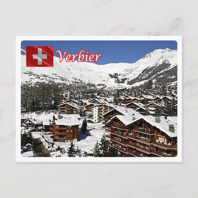 Schweiz - Verbier - Vykort (Framsida)