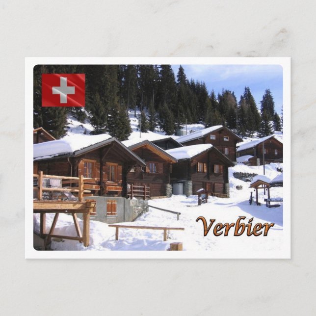 Schweiz - Verbier - Vykort (Framsida)