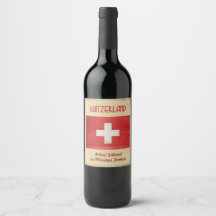 Schweiz Vin-etikett