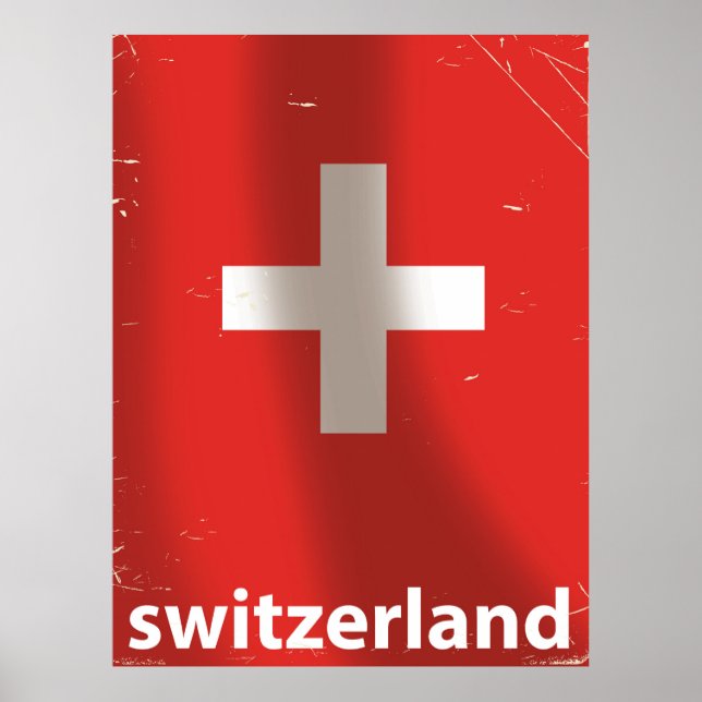 Schweiz Vintage reseaffisch Poster (Framsidan)