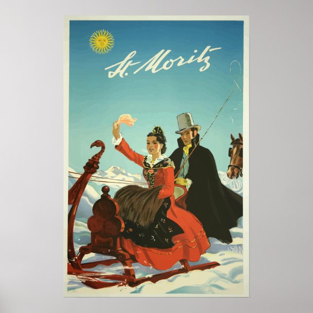 Schweiz-Vintage resor Poster (Framsidan)