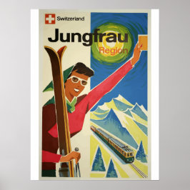 Schweiz-Vintage resor Poster