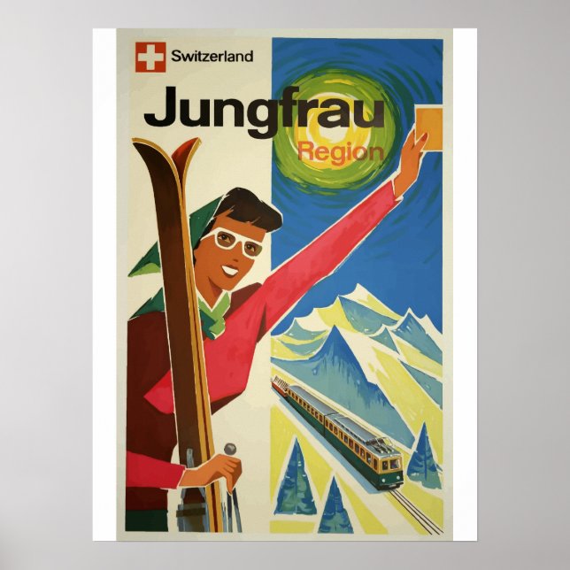Schweiz-Vintage resor Poster (Framsidan)