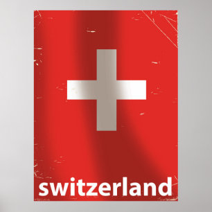 Schweiz Vintage resor poster