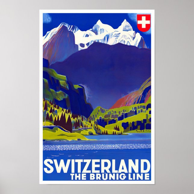 Schweiz vintage resor Poster (Framsidan)