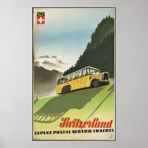 Schweiz Vintage resor Poster AD Retro-utskrifter