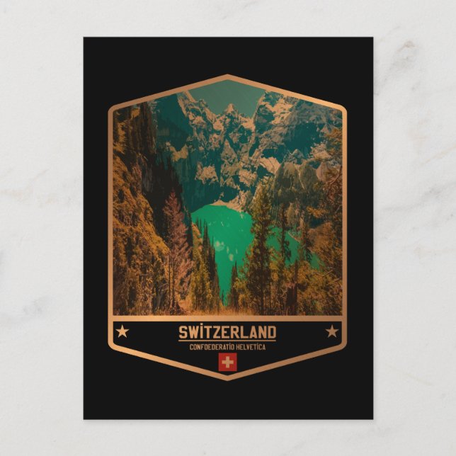 Schweiz Vykort (Framsida)