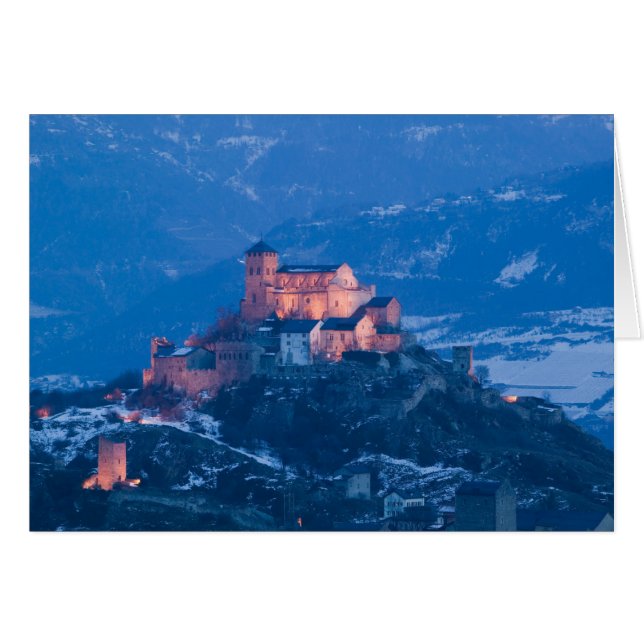 SCHWEIZ, Wallis/Valais, SION: Basilique de Hälsningskort (Framsidan Horizontal)