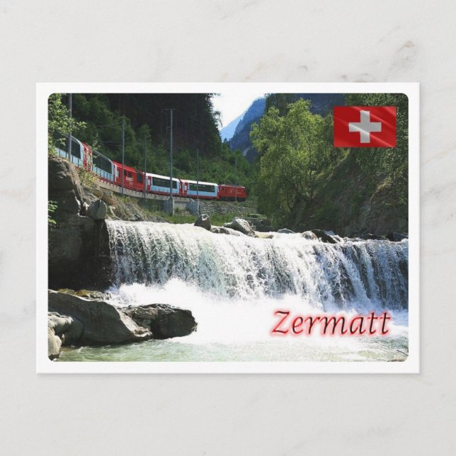Schweiz - Zermatt - Vykort (Framsida)