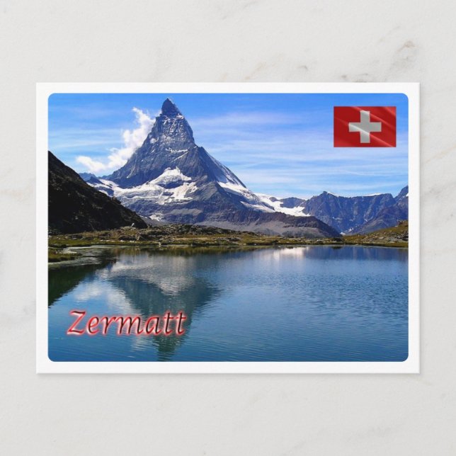 Schweiz - Zermatt - Vykort (Framsida)