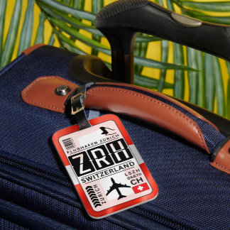 Schweiz Zurich Luggage Tag Bagagebricka