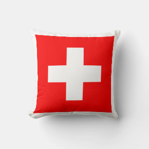 Schweizareflagga älskar jag röda Schweitz och vi Kudde