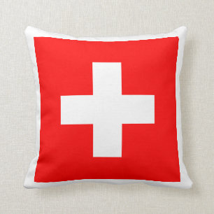 Schweizareflagga älskar jag röda Schweitz och vi Kudde