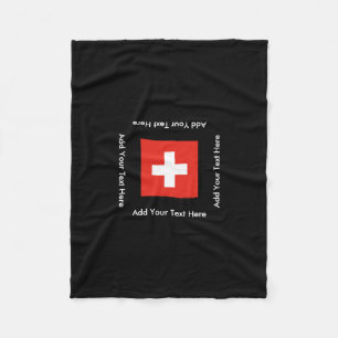 Schweizareflagga Fleecefilt