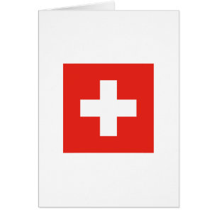 Schweizareflagga Hälsningskort