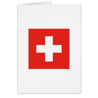 Schweizareflagga Hälsningskort