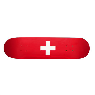 Schweizareflagga Mini Skateboard Bräda 18,5 Cm