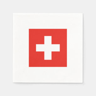 Schweizareflagga Pappersservett