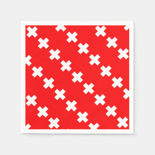 Schweizareflagga Pappersservett