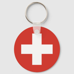 SchweizareflaggaRöda kor Nyckelring