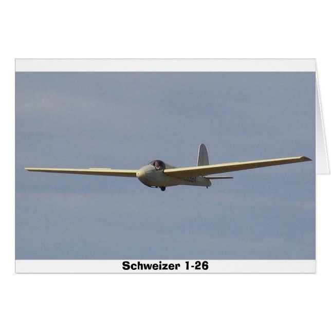 Schweizer 1-26 hälsningskort (Framsidan Horizontal)