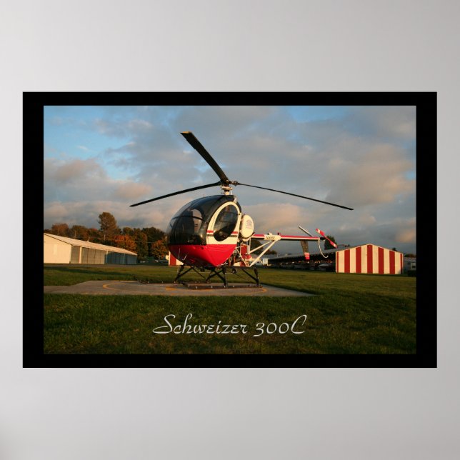 Schweizer 300C Tidigt kväll Poster (Framsidan)