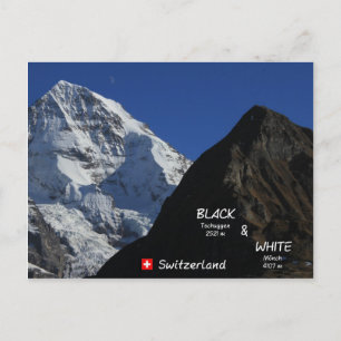 Schweizer Berge, Mönch Vykort